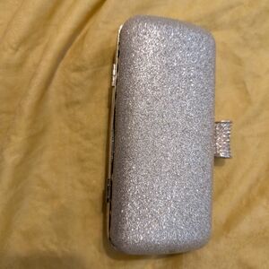 Elegant Silver Clutch Bag